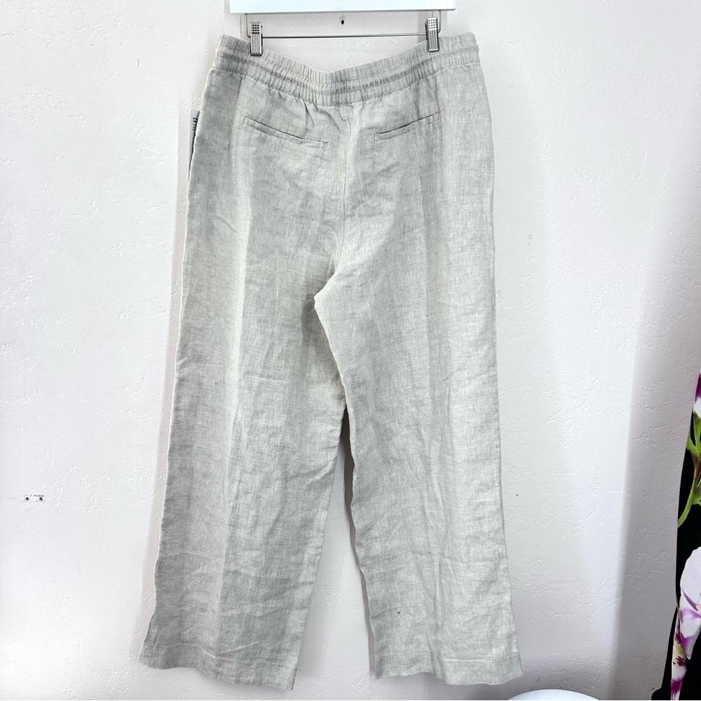 Athelta Retreat 100% Linen High Rise Wide Leg Pant Natural Size XL NWT - Picture 6 of 11